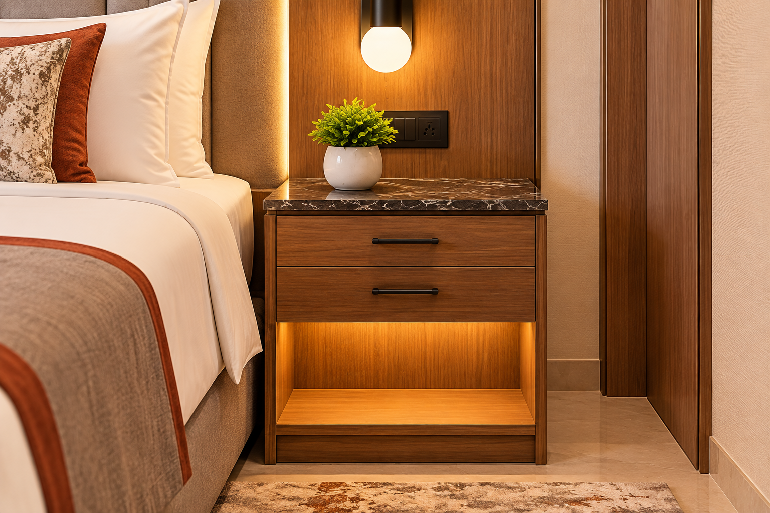 Guest Room Bedside Table