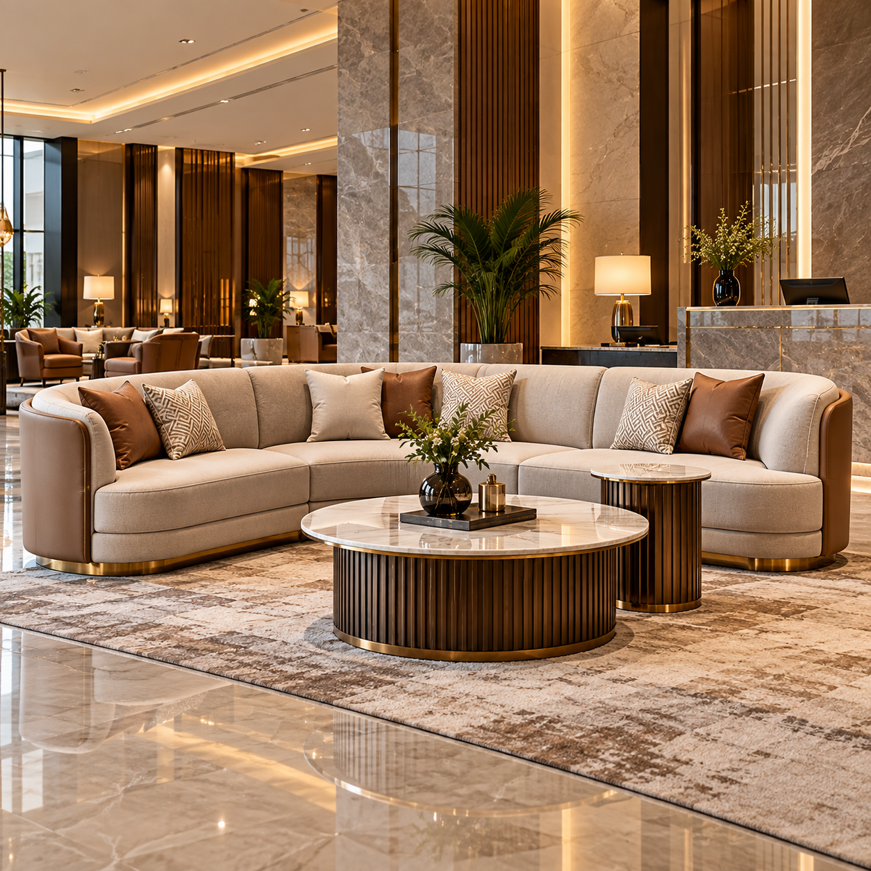 Hotel Lobby Sofa