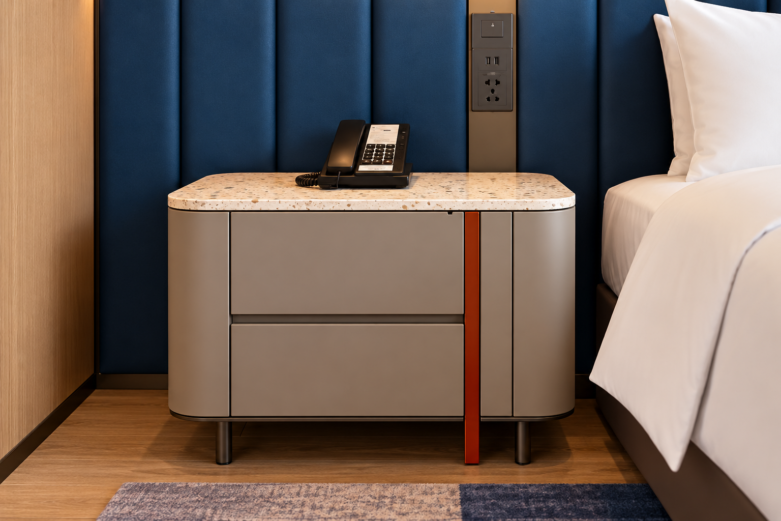 Club Room Bedside Table