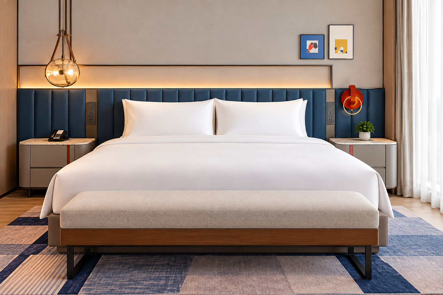 Club Room Bed & Headboard