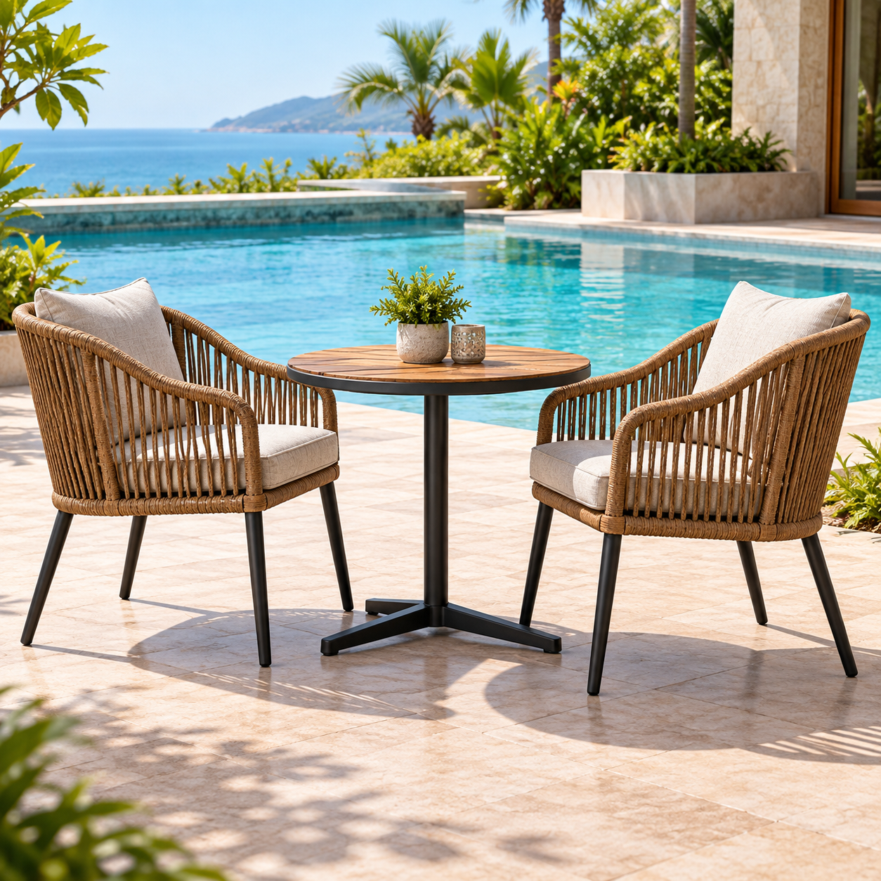Poolside Outdoor Tables